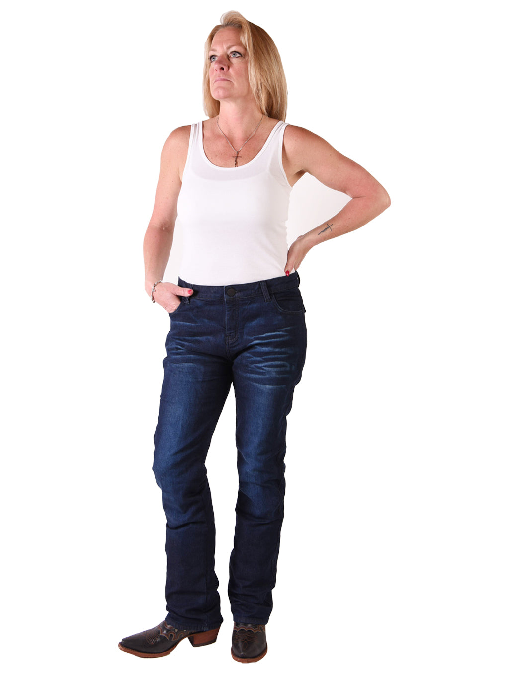 Runaways - Women's Indigo Protective Motorcycle Jeans. Features Protective  DuPont™ Kevlar® Lining, 12.25 oz, Mt Vernon Mills, Ghirardelli Pre-washed  Stretch Denim. - Tobacco Motorwear